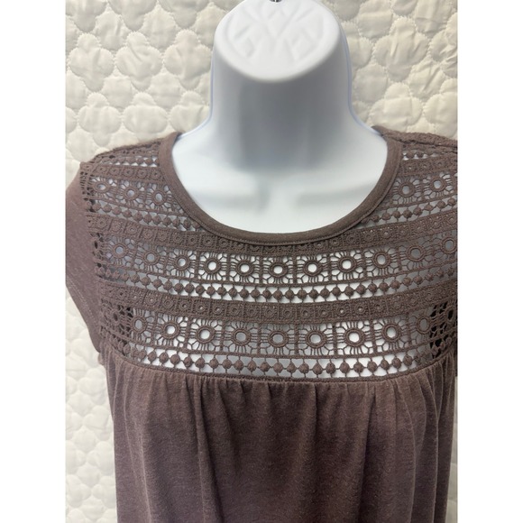 Prana Daydream Purple Shift T-shirt‎ Dress Organic Cotton Size Small - Picture 3 of 7